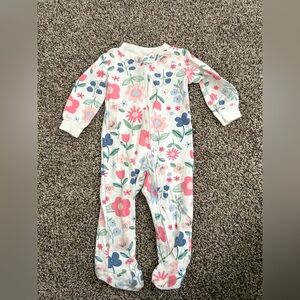 Floral Footie Pajamas